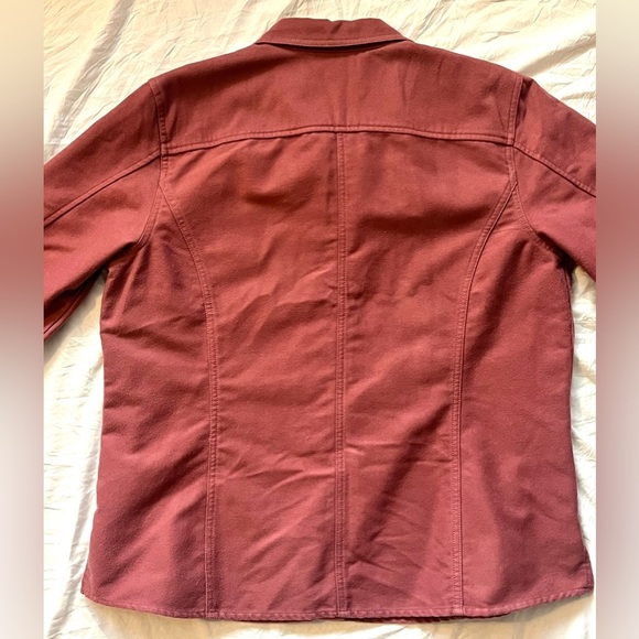 Eddie Bauer Women's Mauve Pink Flannel Shirt Jacket Button-Up Size XL - Picture 14 of 15